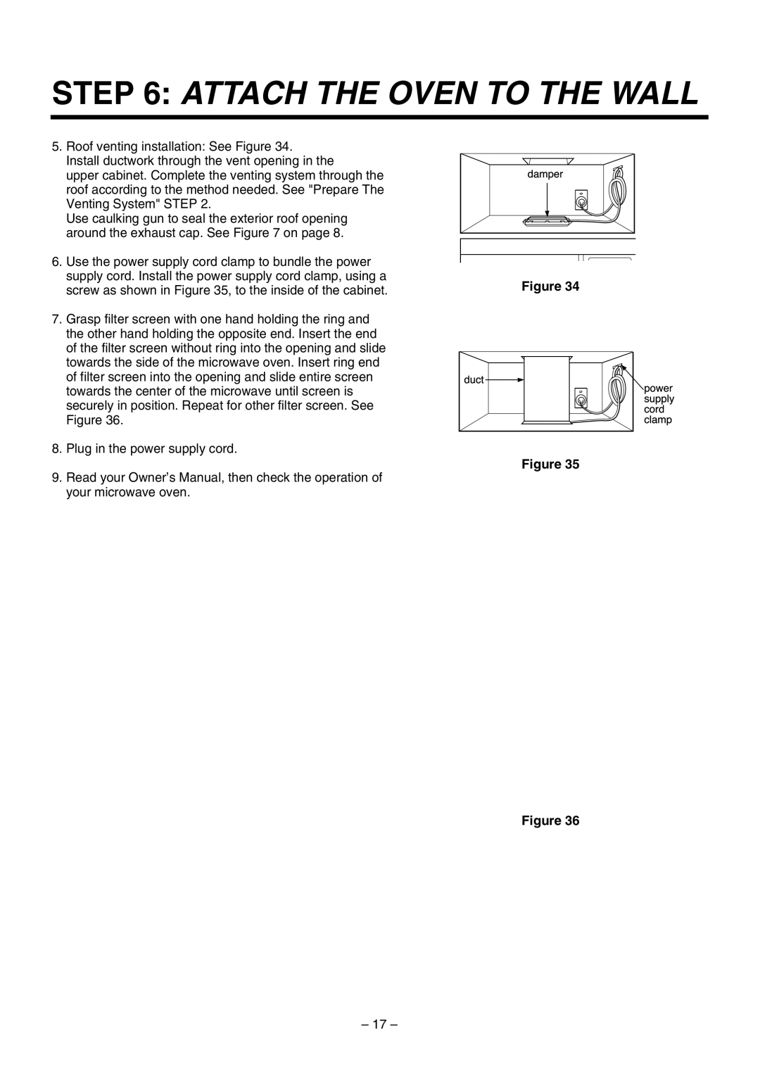 LG Electronics 3828W5U0492 installation instructions Attach the Oven to the Wall 