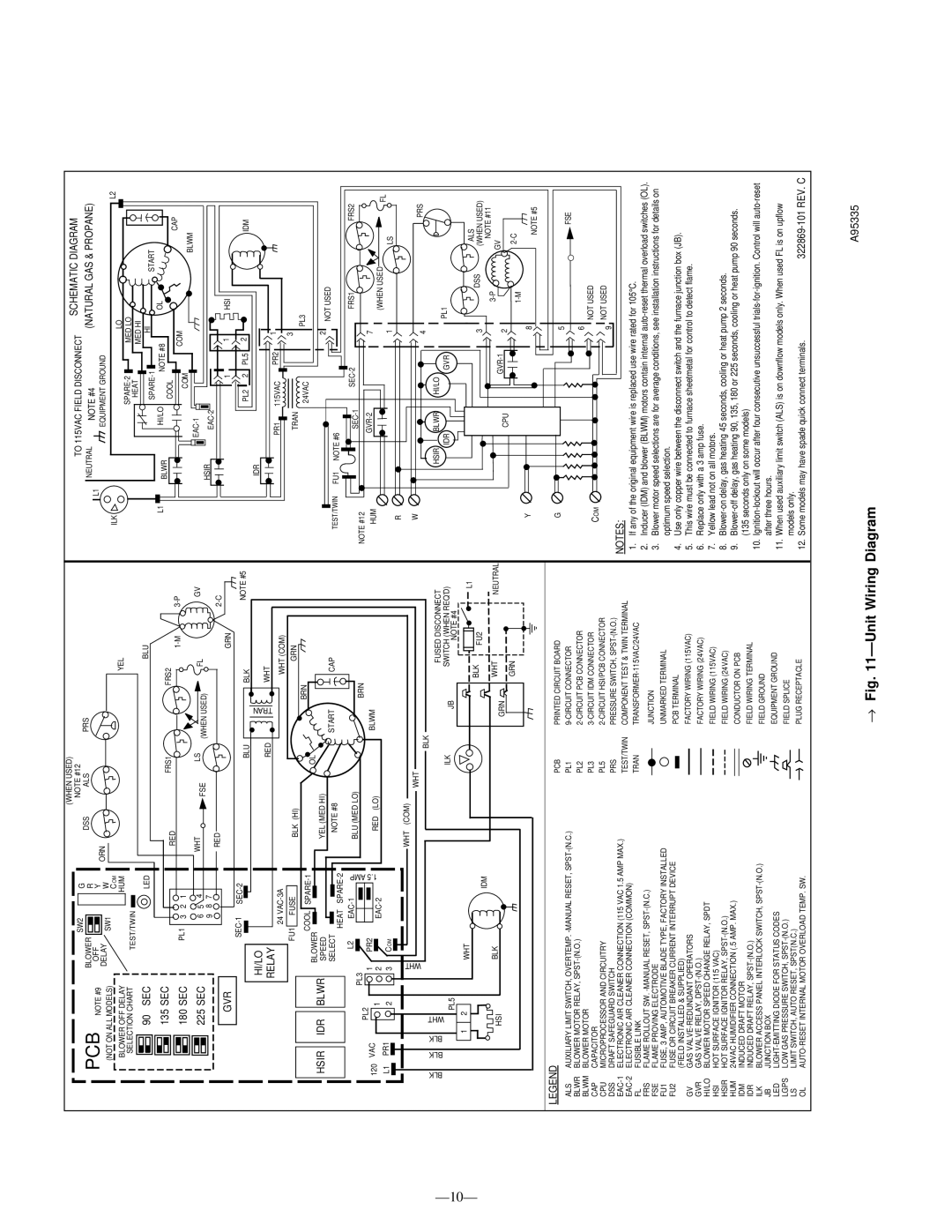 LG Electronics 395CAV installation instructions Pcb, → ÐUnit Wiring Diagram 