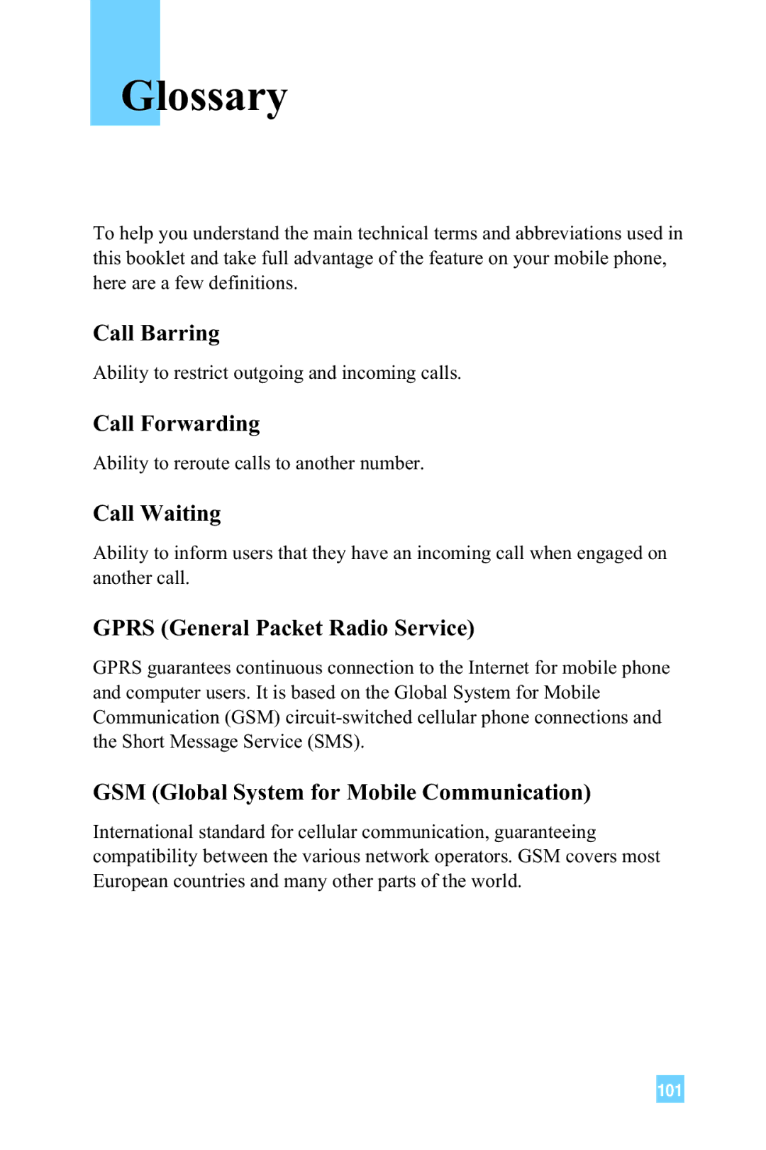 LG Electronics 4015 manual Glossary 