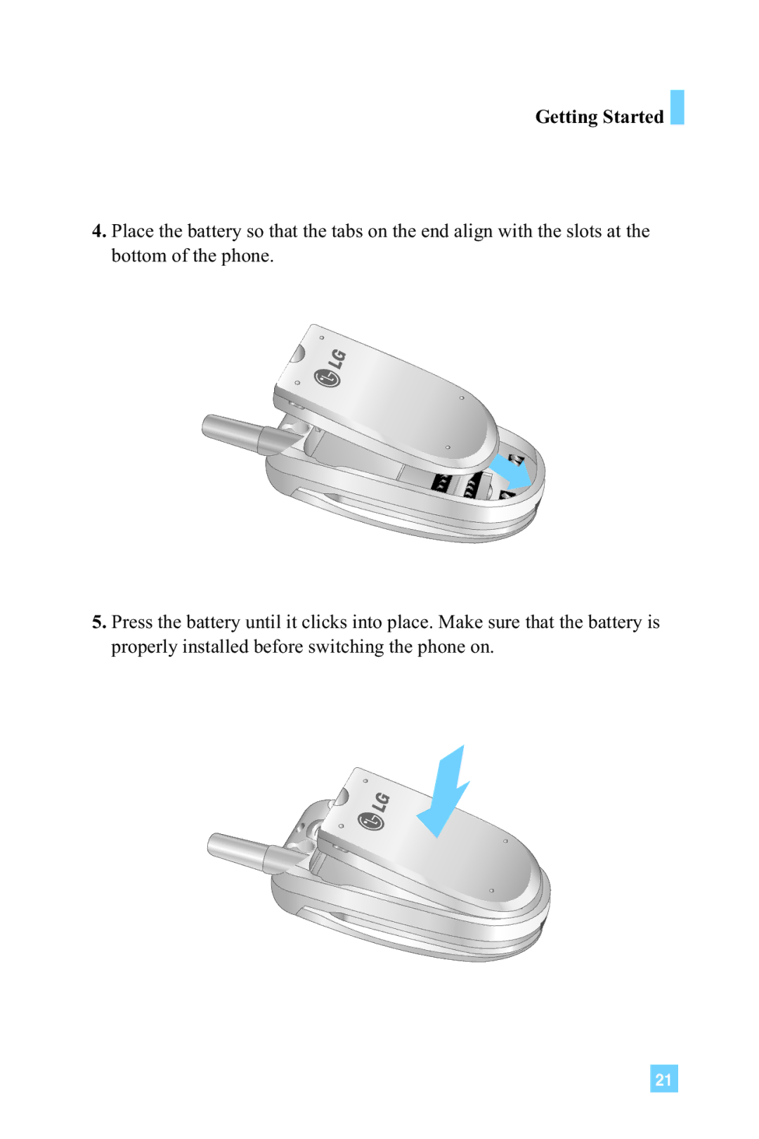 LG Electronics 4015 manual Getting Started 