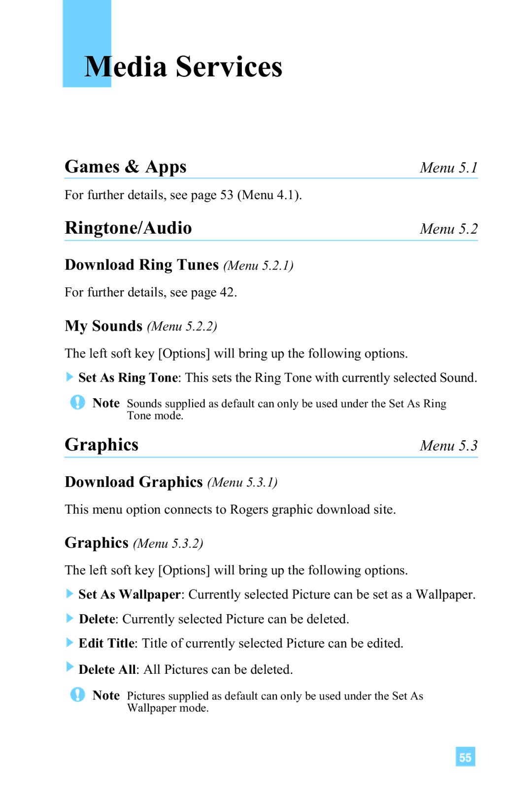 LG Electronics 4015 manual Graphics Menu 