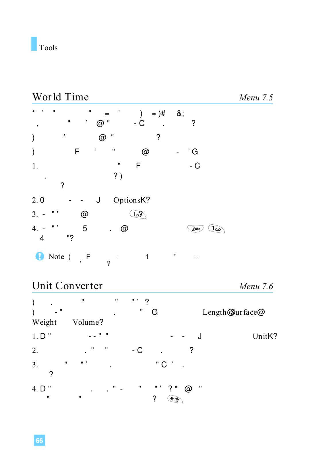 LG Electronics 4015 manual World Time, Unit Converter 