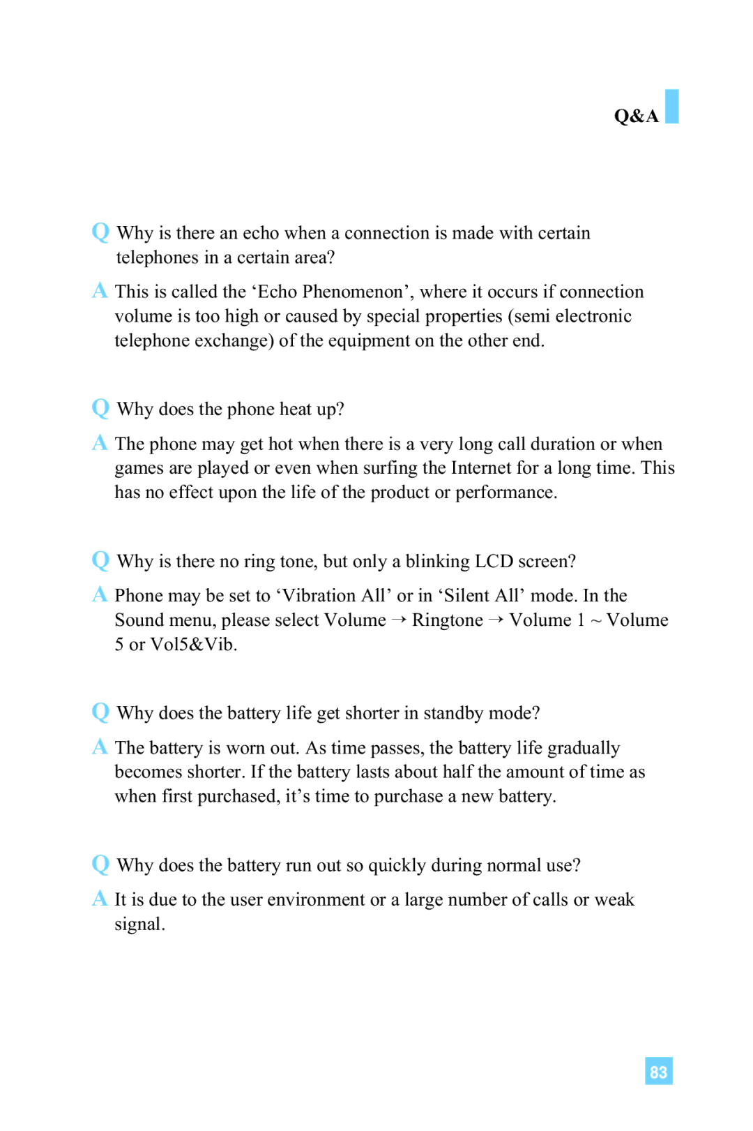 LG Electronics 4015 manual Why does the phone heat up? 