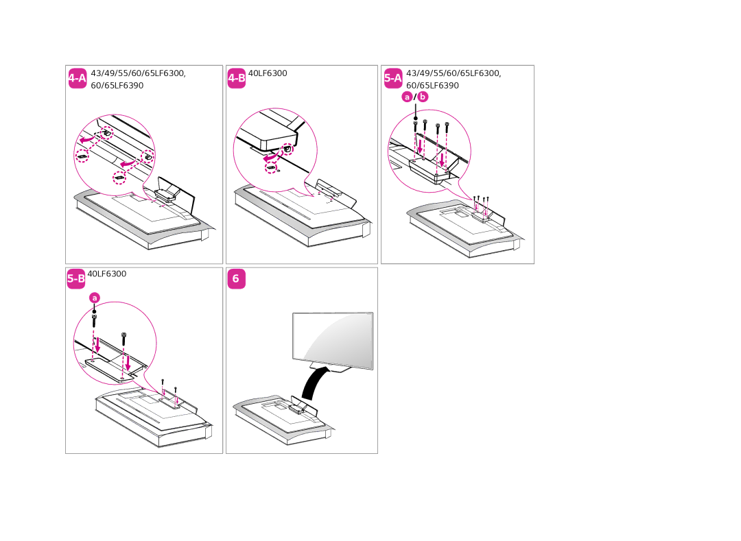 LG Electronics 40LF6300 setup guide 60/65LF6390 