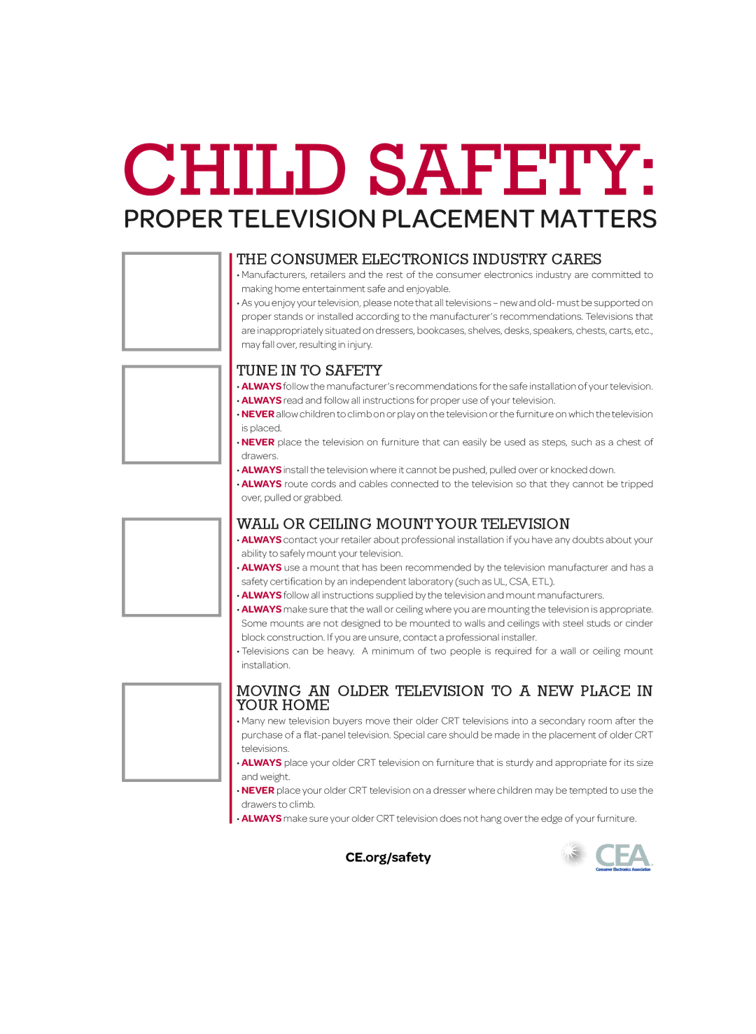 LG Electronics 42LB5800 owner manual Child Safety 