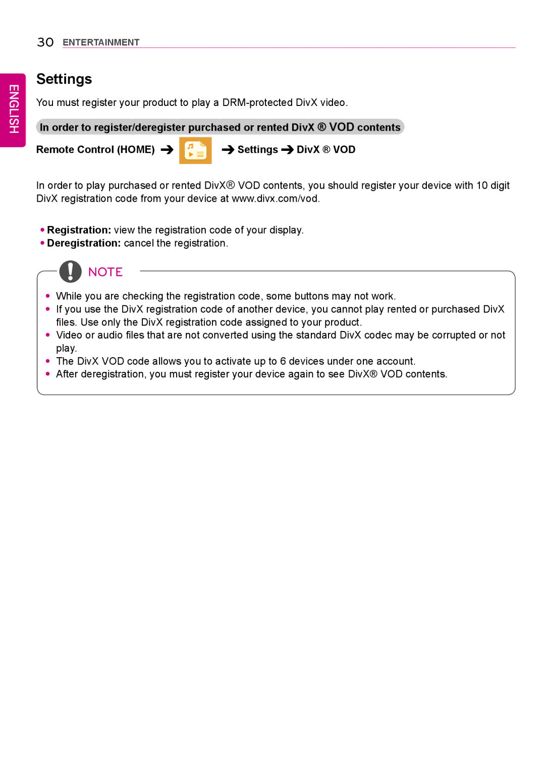 LG Electronics 42LS75A 49LS75A 55LS75A owner manual Settings 