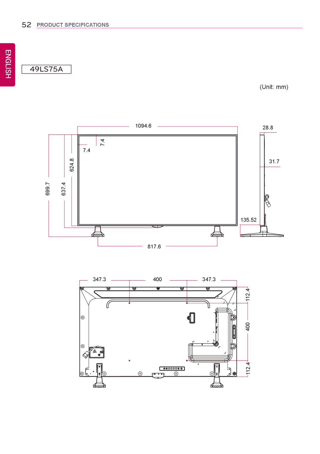 LG Electronics 42LS75A 49LS75A 55LS75A owner manual 