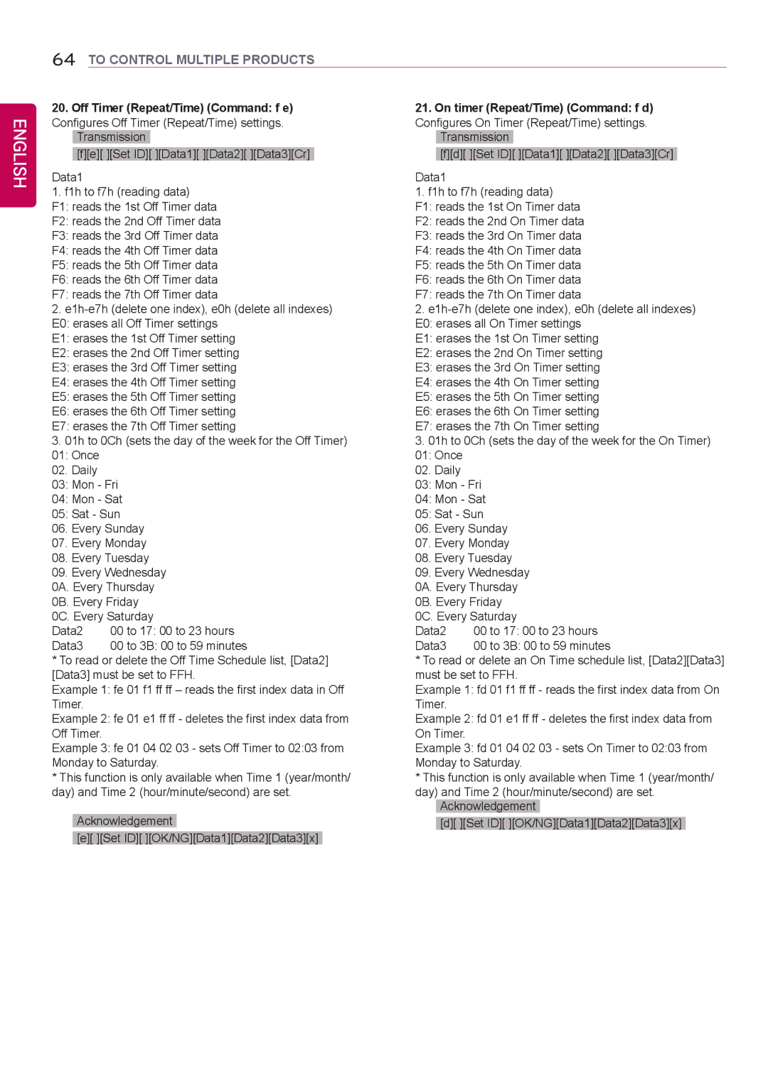 LG Electronics 42LS75A 49LS75A 55LS75A owner manual Day and Time 2 hour/minute/second are set 