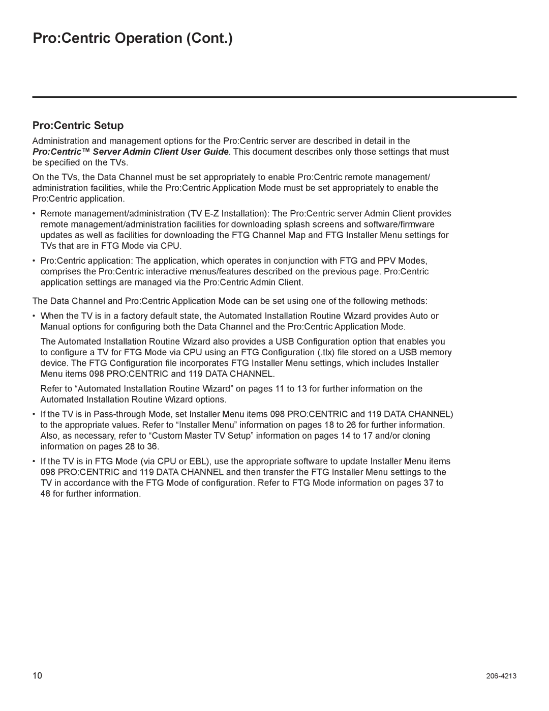 LG Electronics 32LT670H, 42LT670H, 37LT670H, 26LT670H setup guide ProCentric Setup 