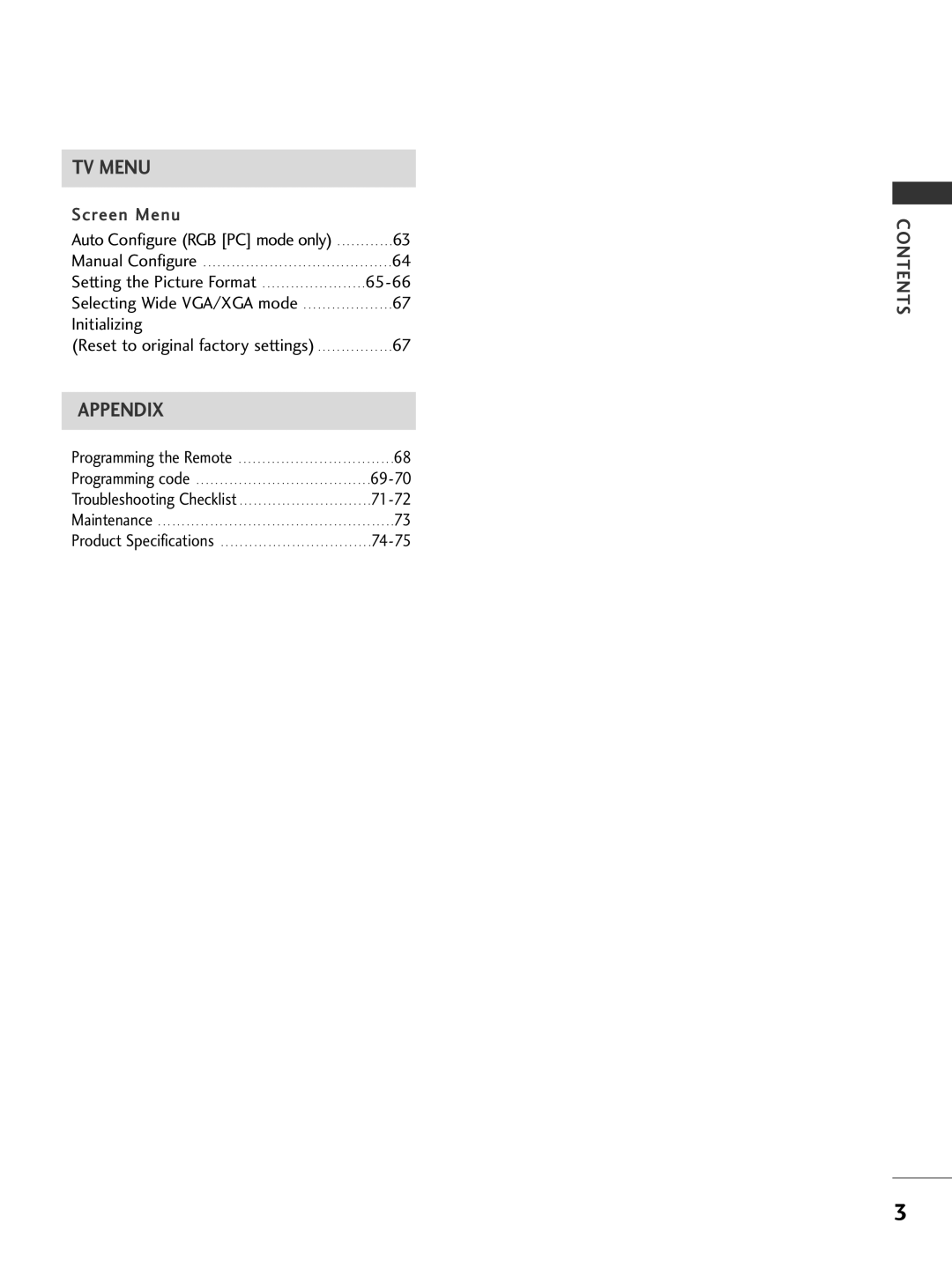 LG Electronics 37LC2R, 42PC3R, 42LC2R, 50PC1R owner manual Appendix 