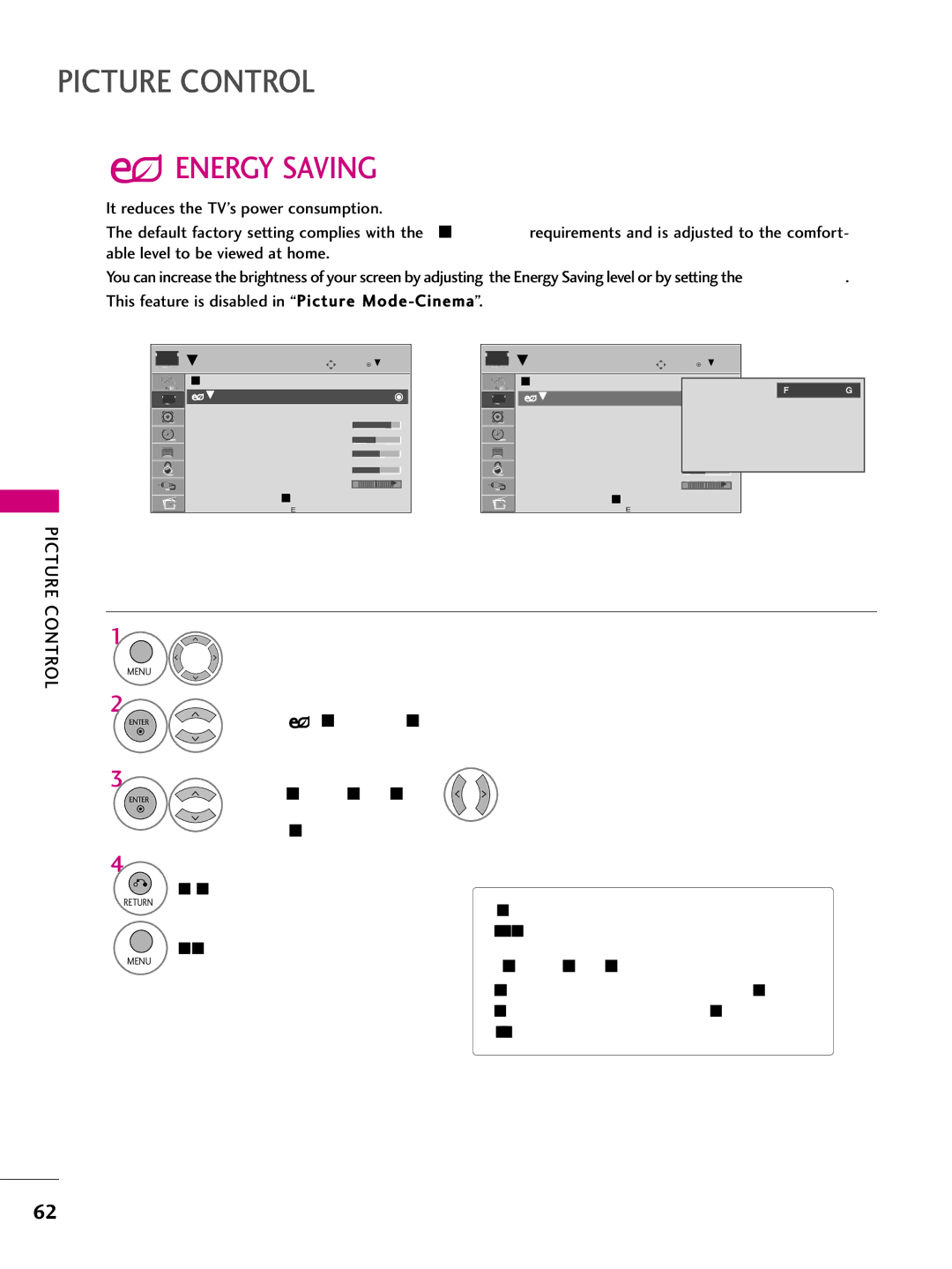 LG Electronics 50PQ31, 42PQ10, 42PQ31, 42PQ30C Select Energy Saving, Select Intelligent Sensor, Intelligent Sensor? 