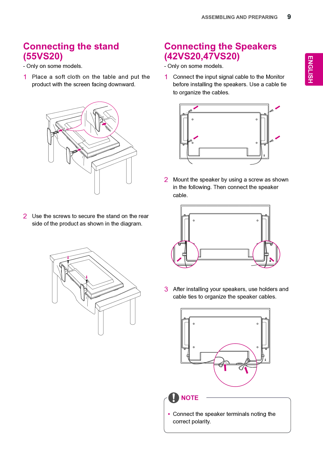 LG Electronics 42VS20 owner manual English 