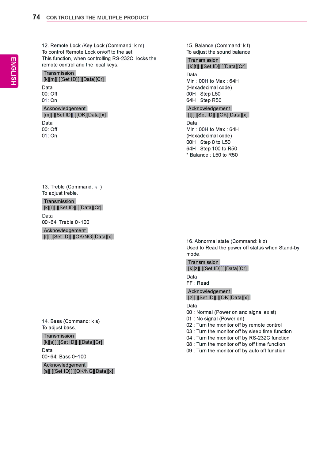 LG Electronics 55WS10, 42WS10, 47WS10 owner manual English 