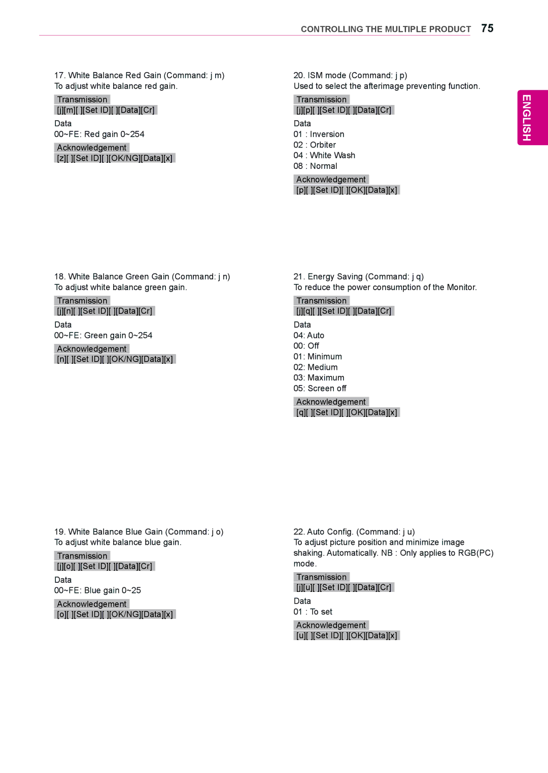 LG Electronics 42WS10, 47WS10, 55WS10 owner manual To reduce the power consumption of the Monitor 