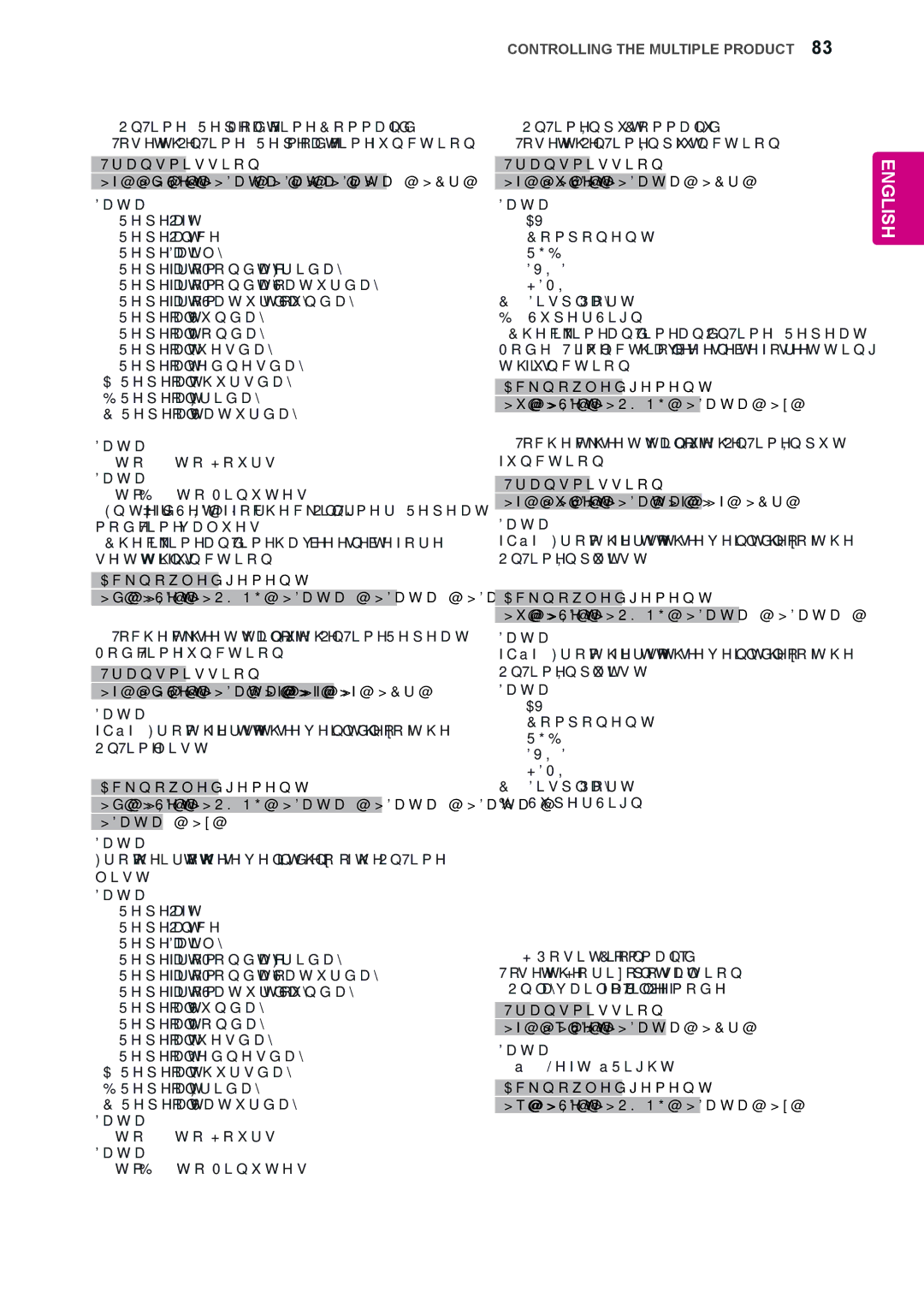 LG Electronics 47WS50MS, 42WS50MS owner manual English 