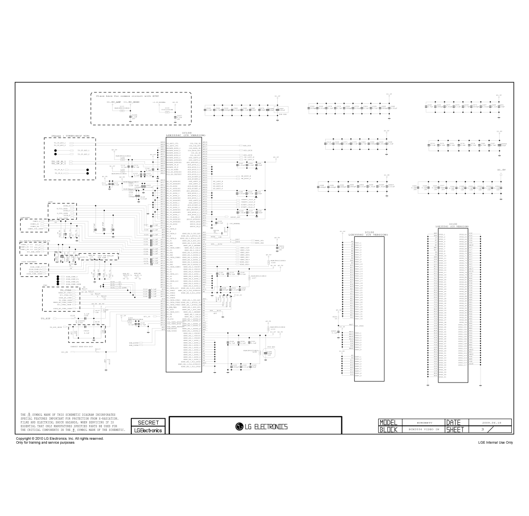 LG Electronics 47LE7300-ZA LGE Internal Use Only, Place here for common circuit with ATSC, +1.8VAMP +1.8VHDMI, TUIFN1 