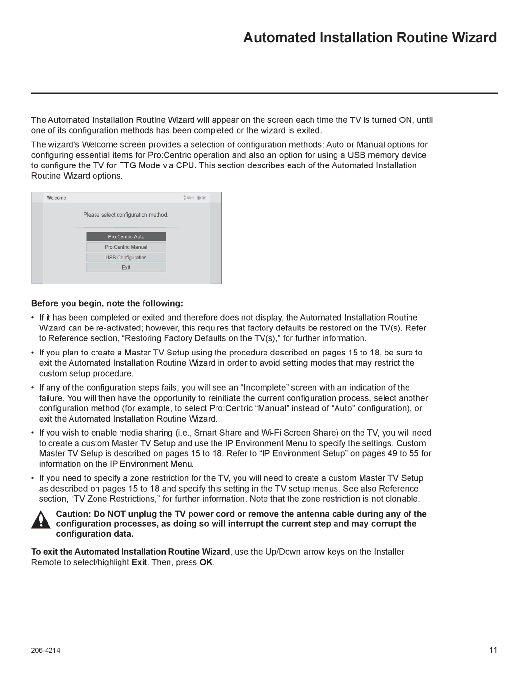 LG Electronics 32LT770H, 47LT770H, 42LT770H Automated Installation Routine Wizard, Before you begin, note the following 