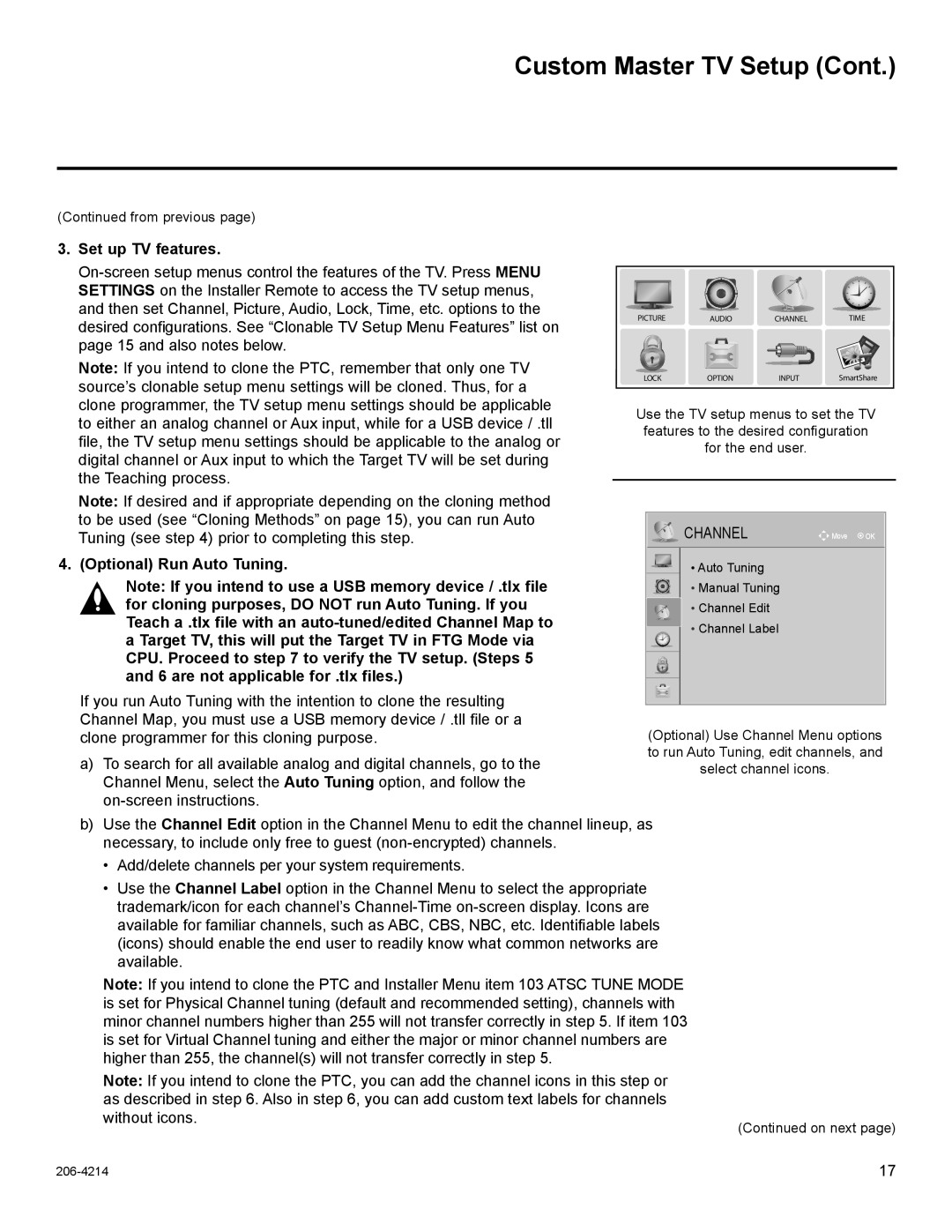 LG Electronics 42LT770H, 47LT770H, 37LT770H, 32LT770H setup guide Set up TV features, Optional Run Auto Tuning 