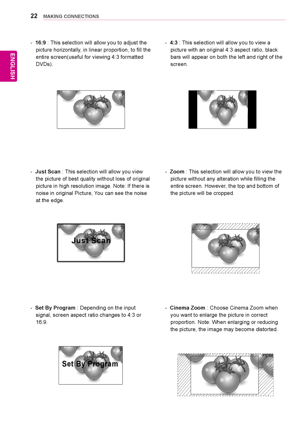 LG Electronics 47LV35A, 55LV35A owner manual Just Scan, Set By Program 