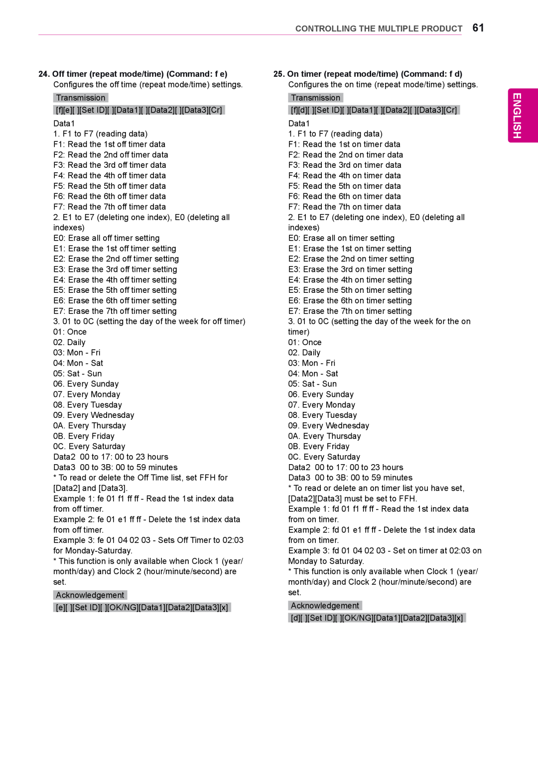 LG Electronics 55LV35A, 47LV35A owner manual English, Controlling The Multiple Product 