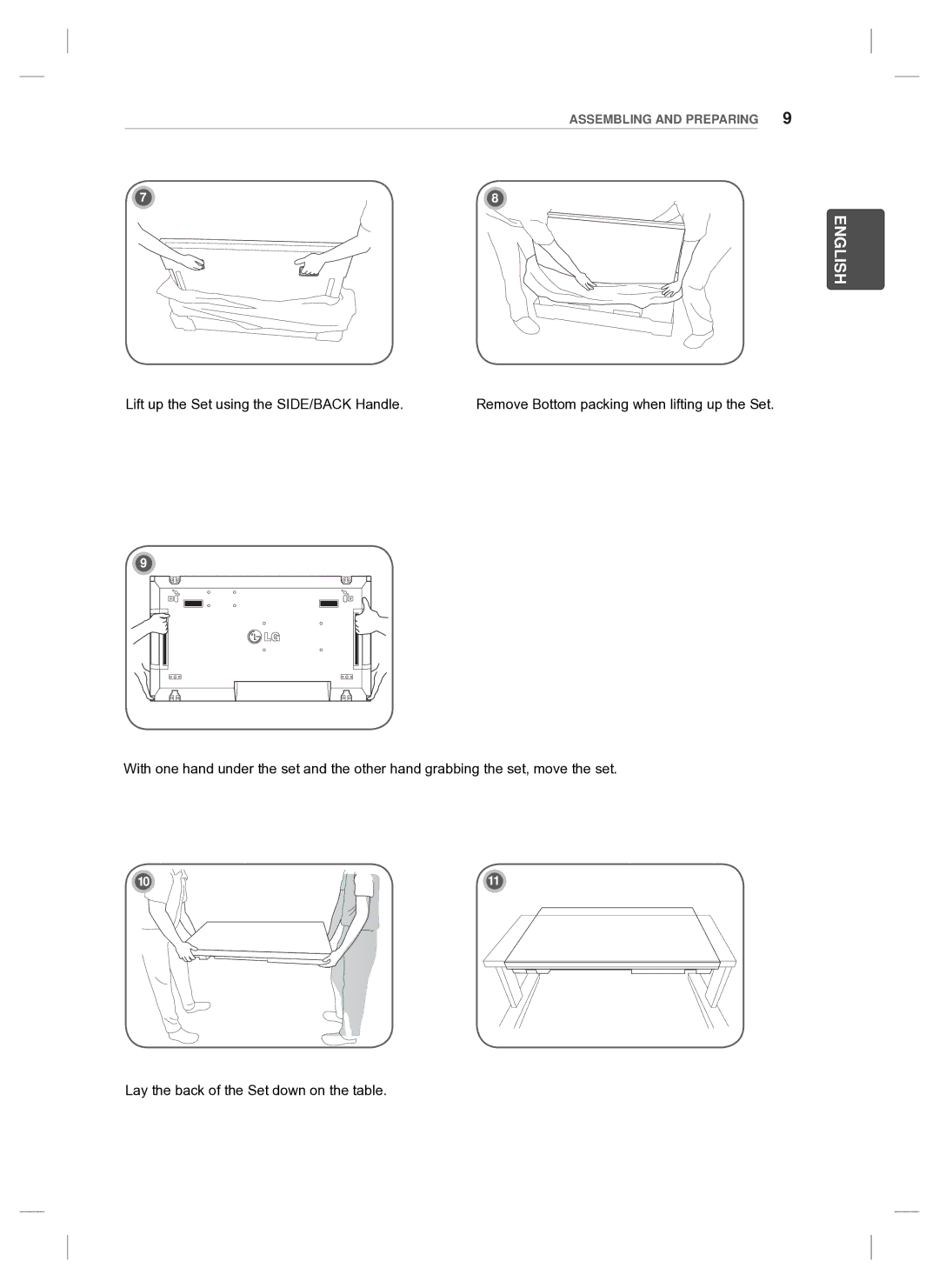 LG Electronics 47WV30MS, 47WV30BS, 47WV30-BAAL, 47WV30BR setup guide English 