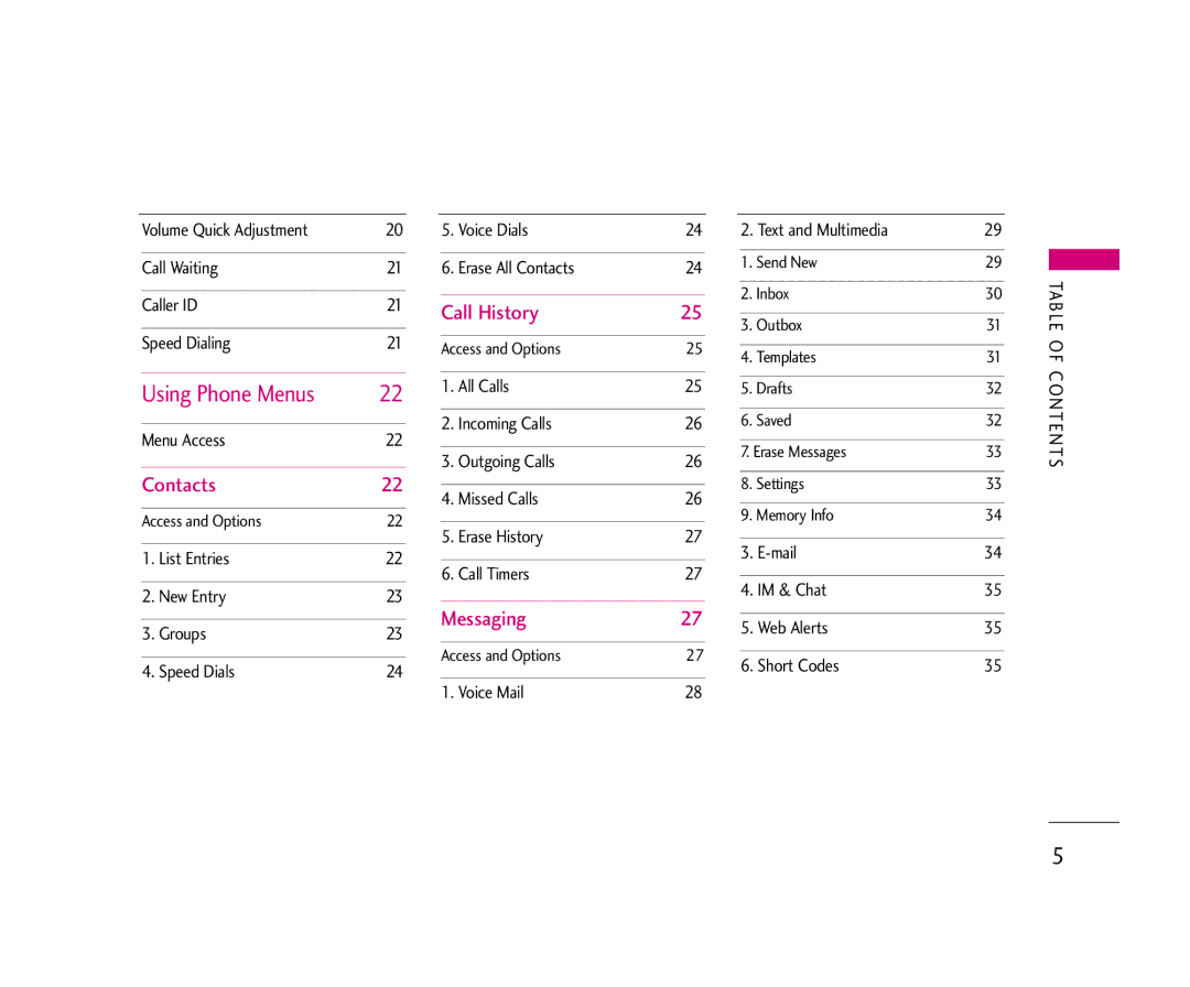 LG Electronics 490 manual Using Phone Menus 