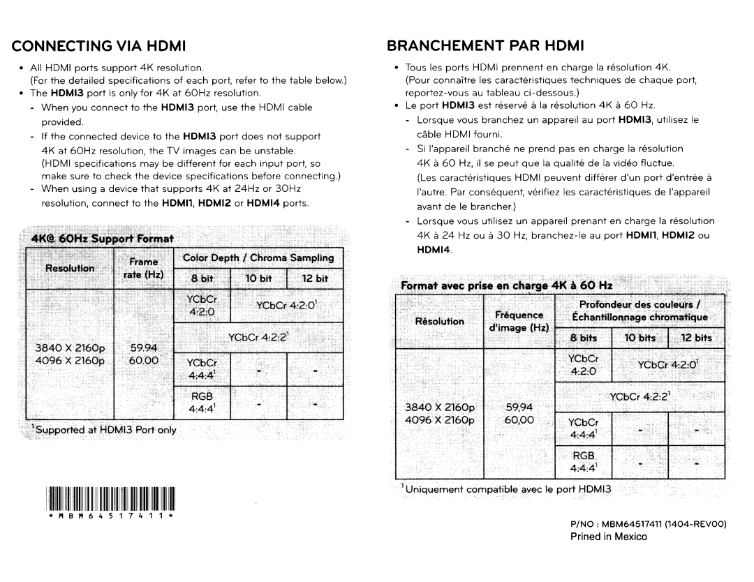 LG Electronics 49UB8500 owner manual Connecting VIA HOM 