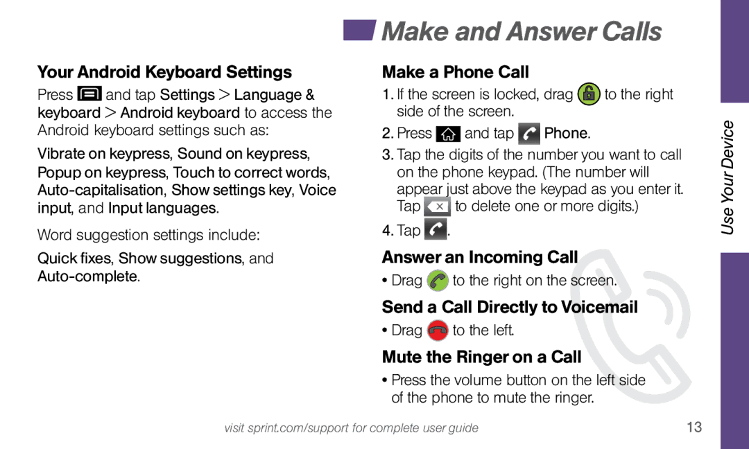 LG Electronics 4G LTE manual Make and Answer Calls 