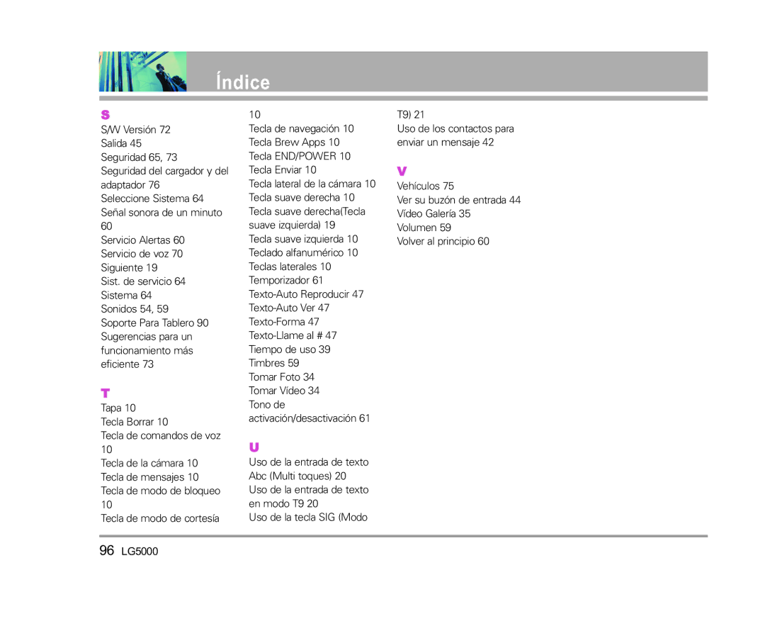 LG Electronics 5000 manual Uso de los contactos para enviar un mensaje 