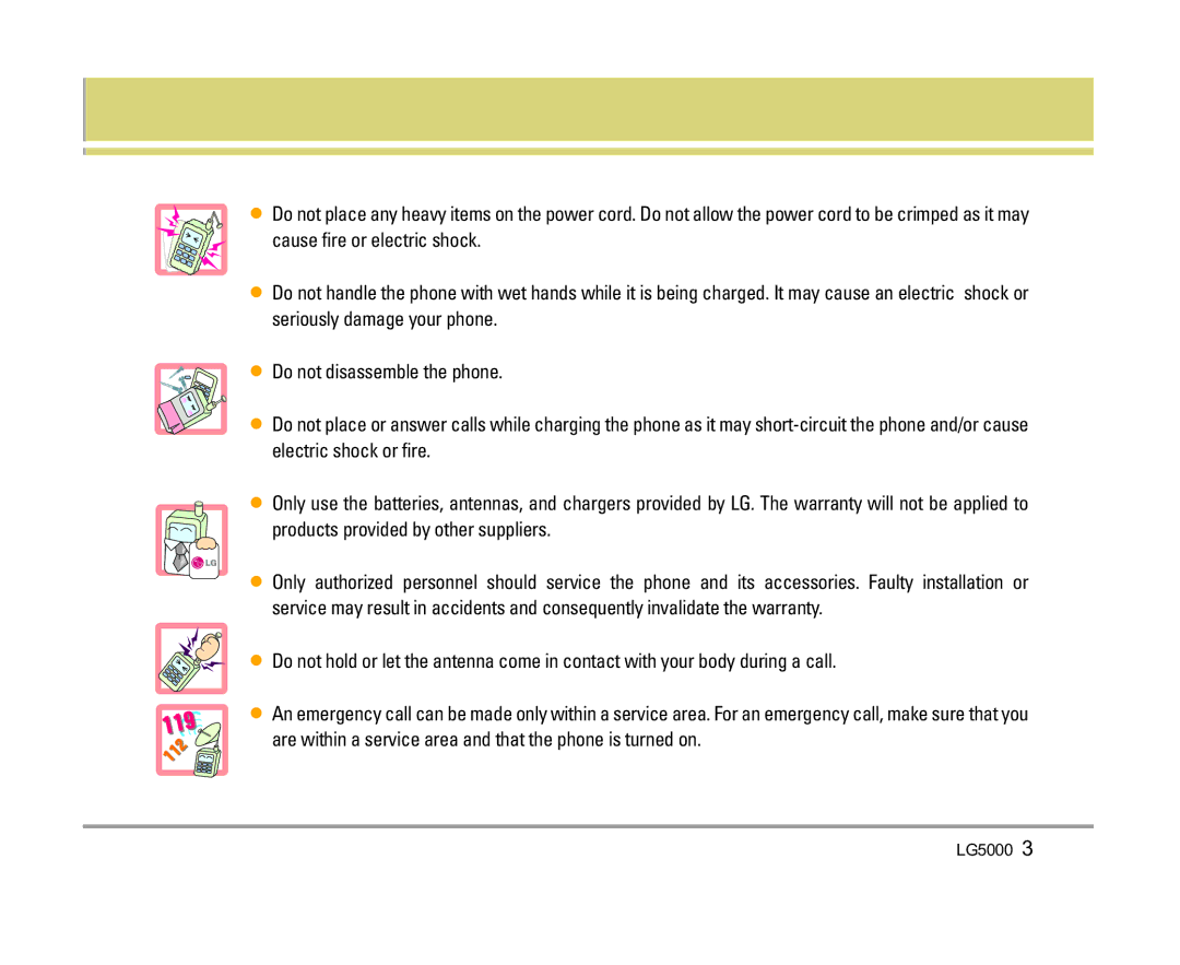 LG Electronics manual LG5000 