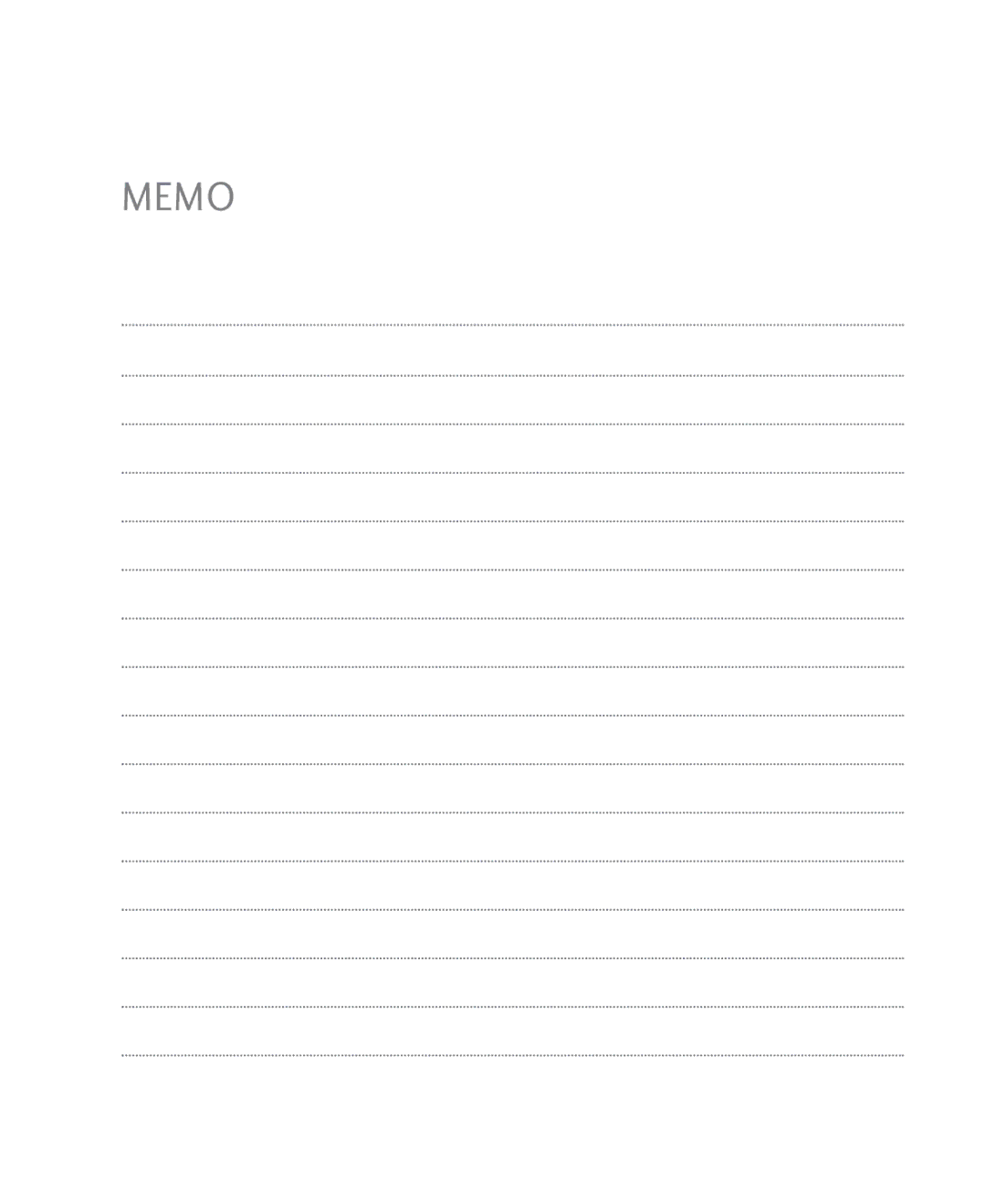 LG Electronics 501C manual Memo 