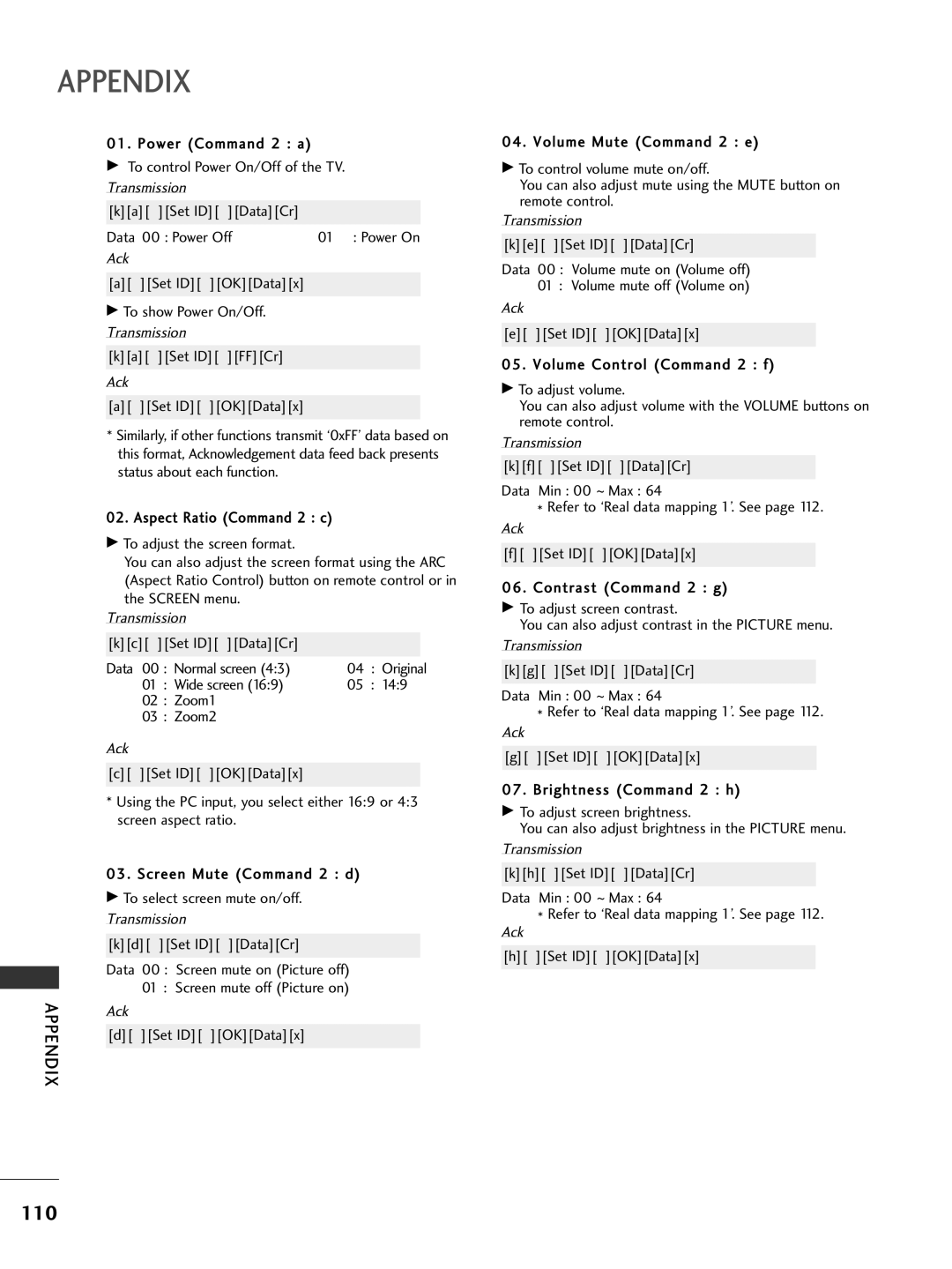 LG Electronics 50PG69, 42PG69 Set ID OKDatax To show Power On/Off, Ka Set ID FFCr, Kc Set ID DataCr, Normal screen 