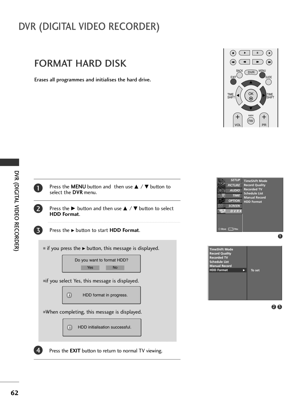 LG Electronics 50PG69, 42PG69 owner manual Format Hard Disk 