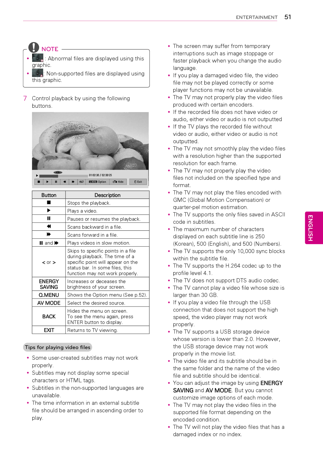 LG Electronics 50PT490E owner manual Produced with certain encoders, Energy 