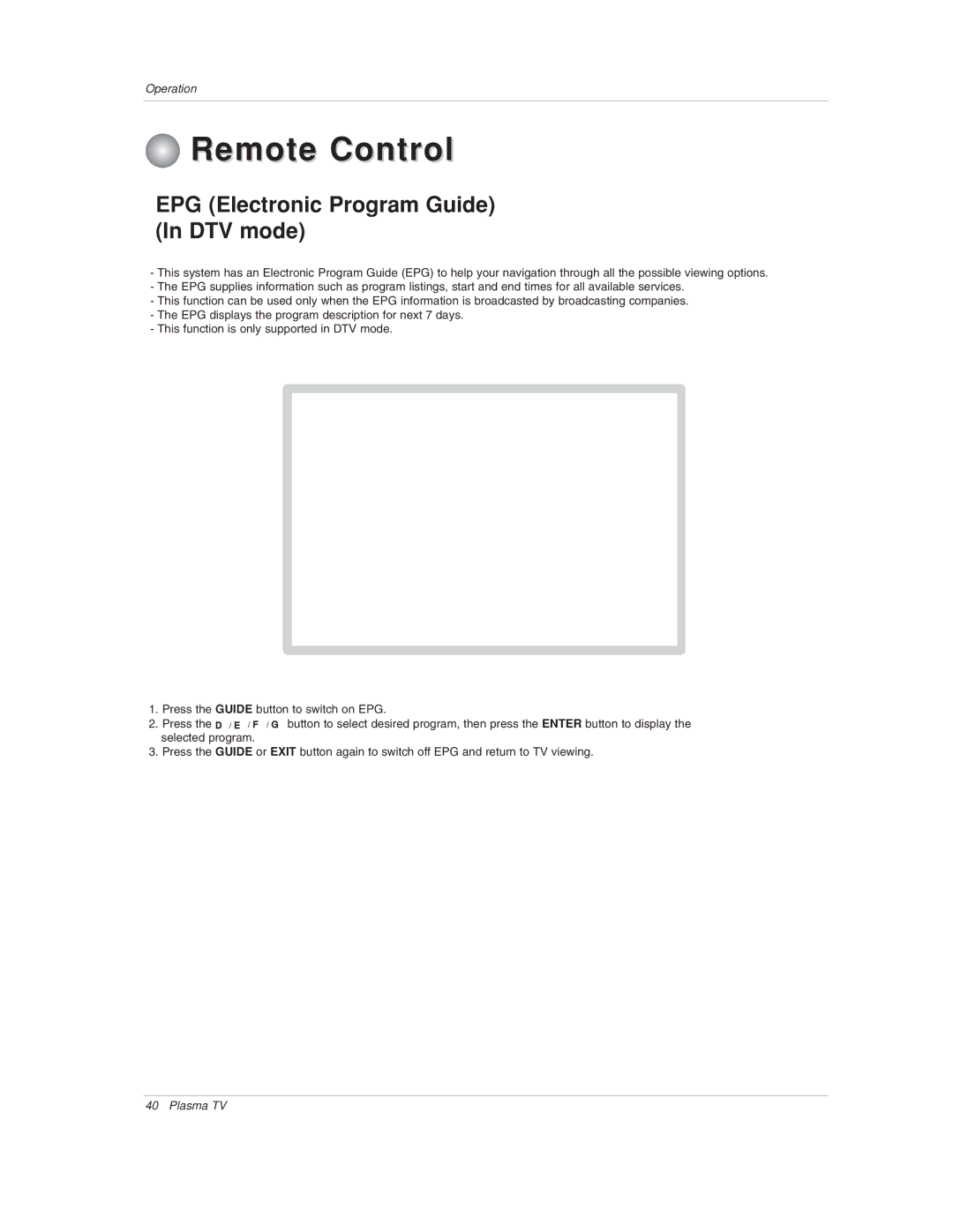 LG Electronics 50PX1D-UC owner manual Remote Control 