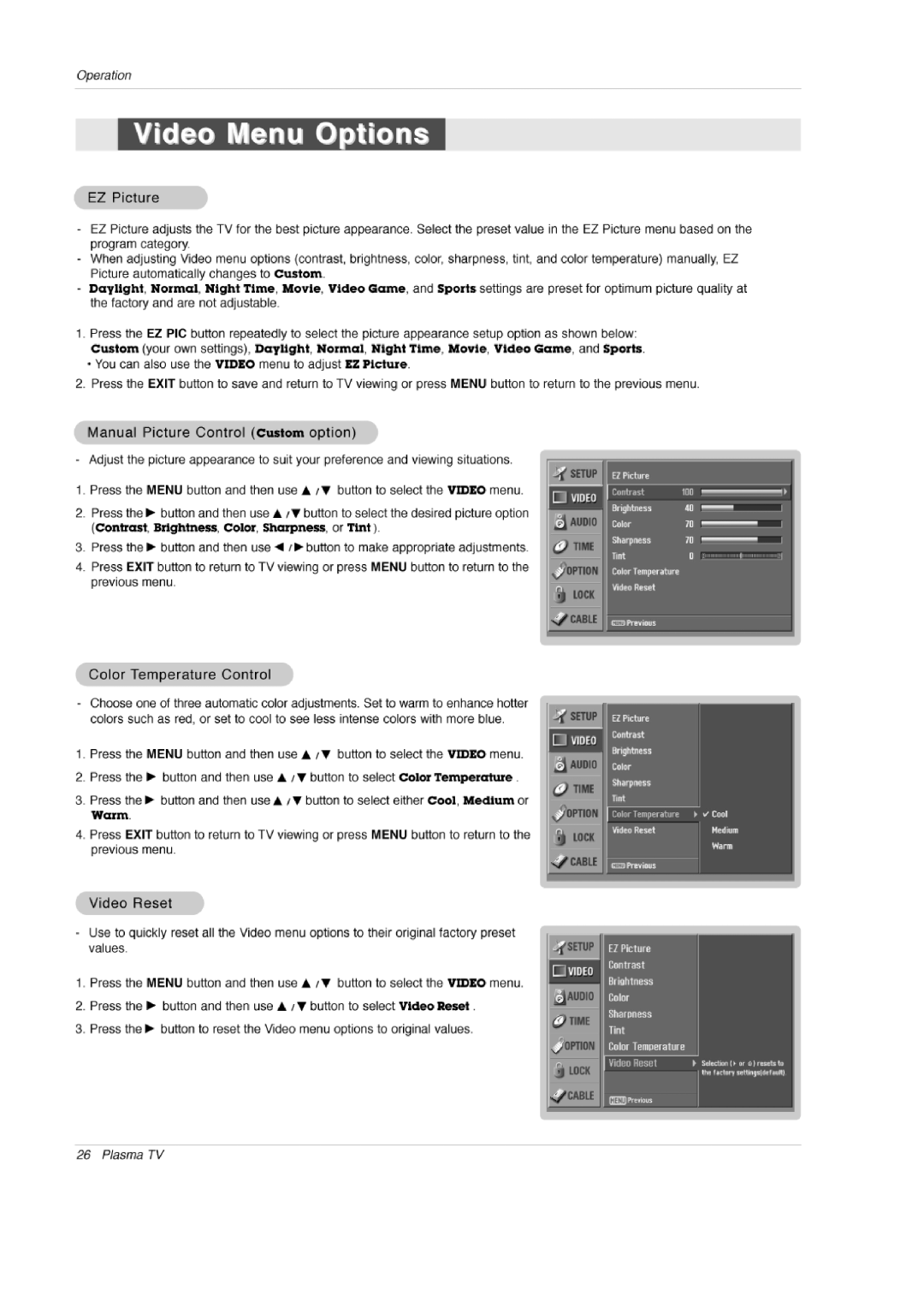 LG Electronics 50PX1DH owner manual 