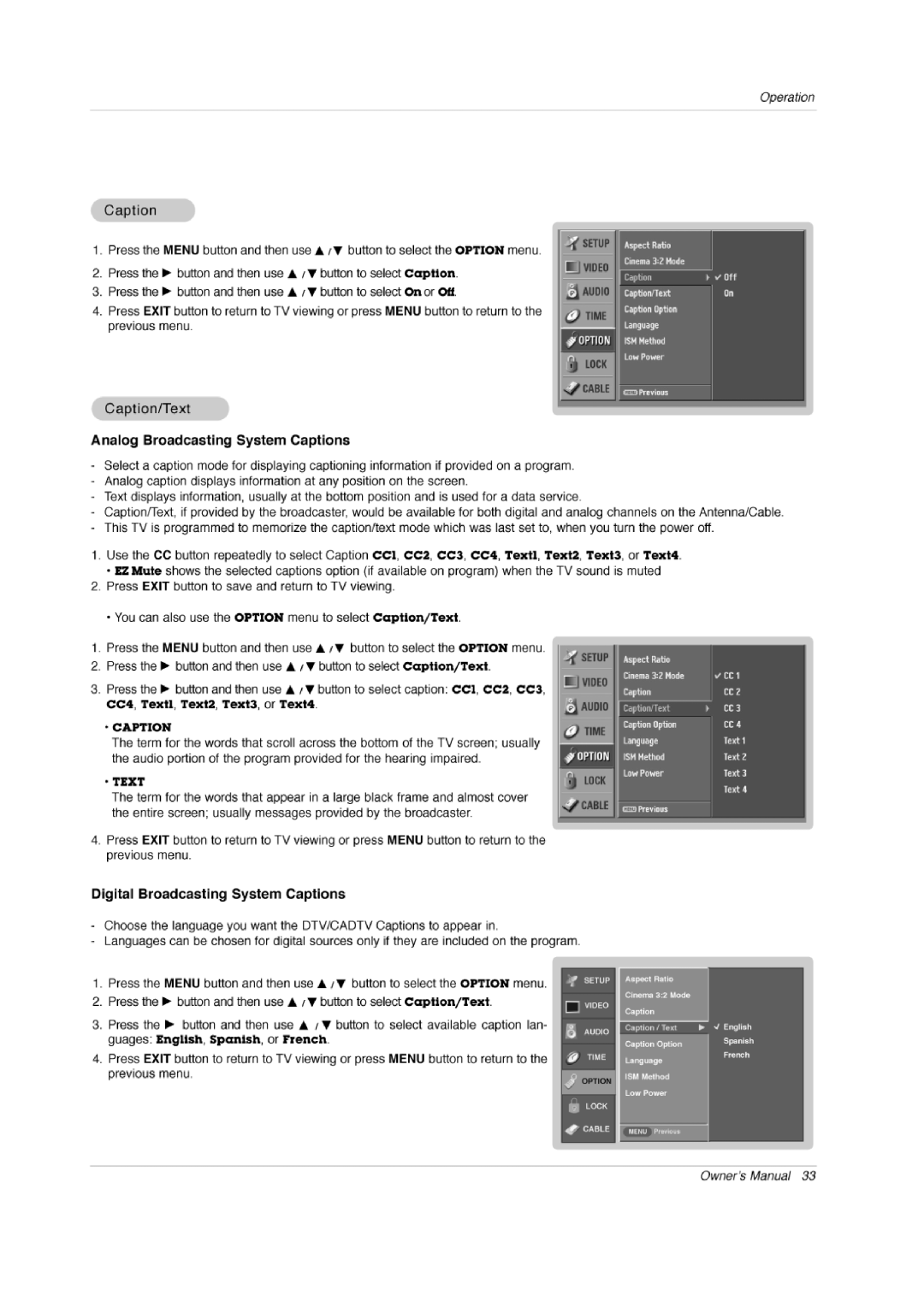 LG Electronics 50PX1DH owner manual 