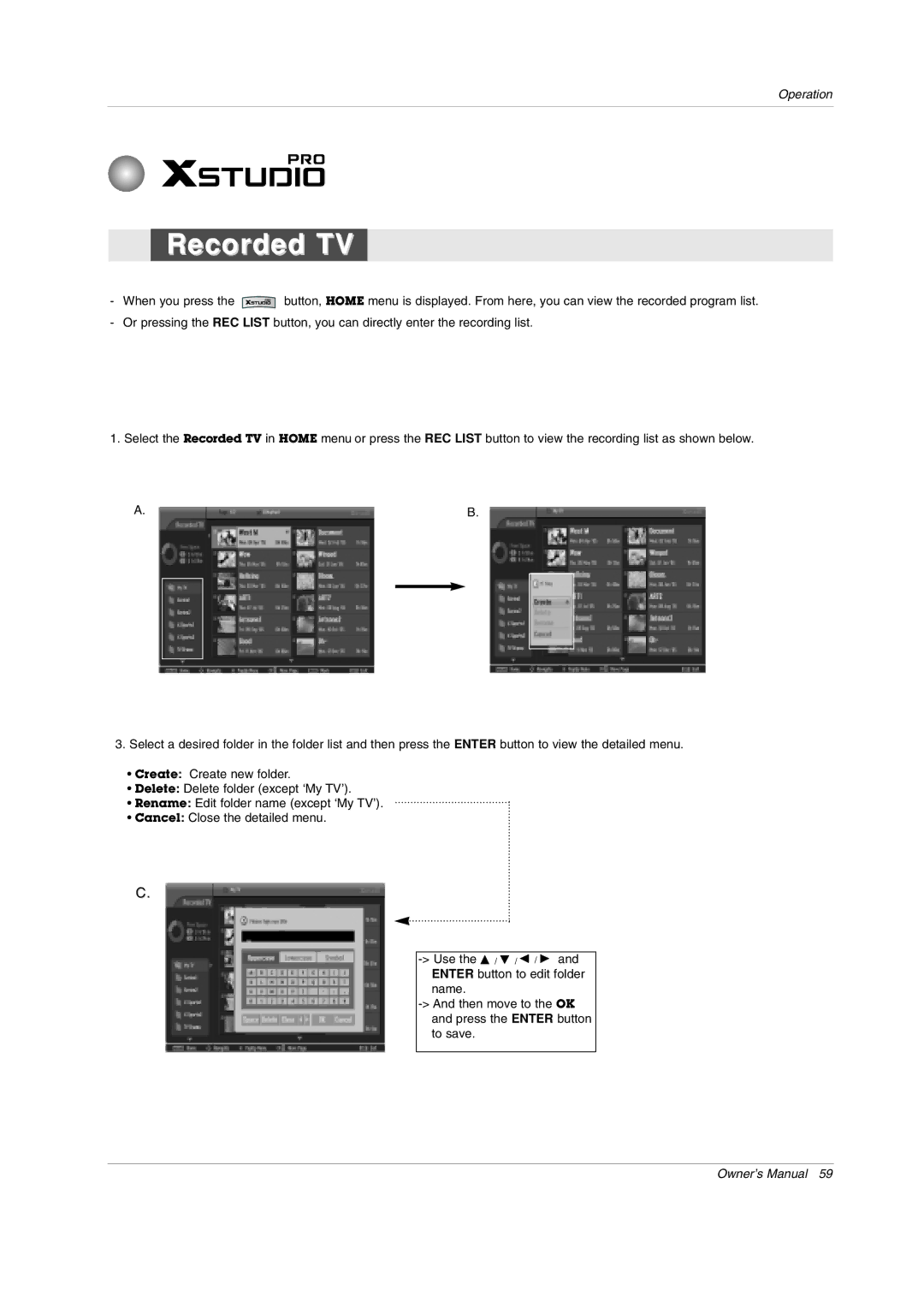 LG Electronics 50PY2DRH-UA, 50PX4DRH-UA, 60PY2DRH-UA owner manual Recorded TV 