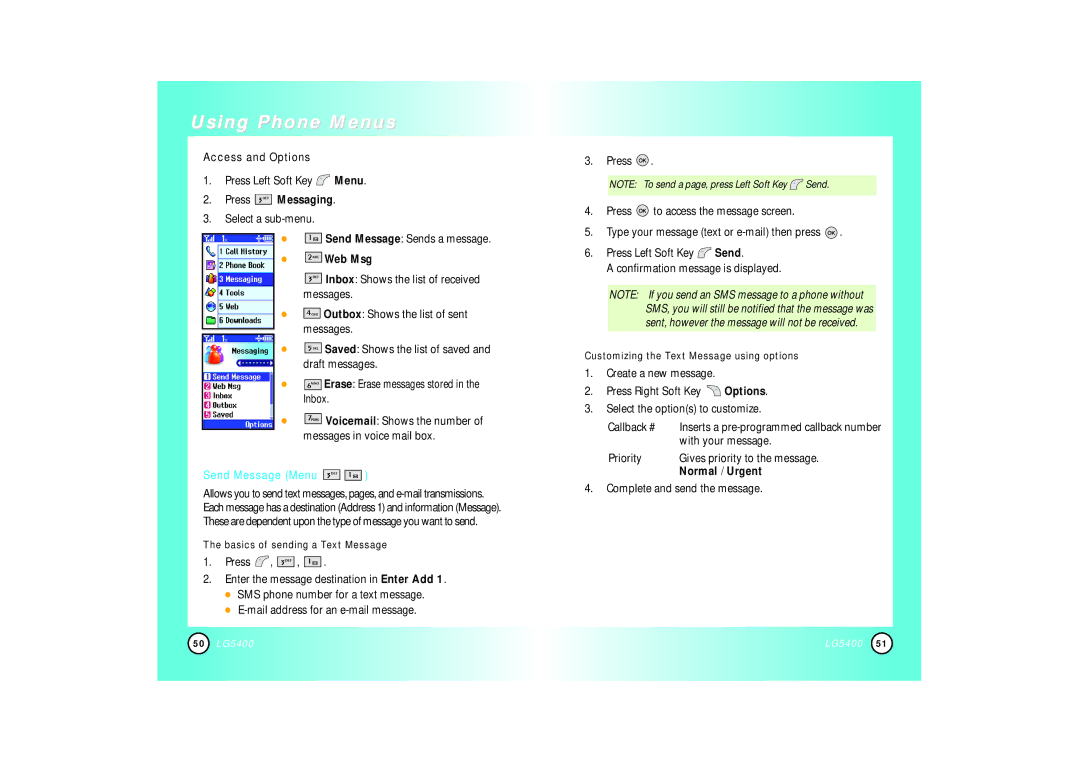 LG Electronics 5400 manual 