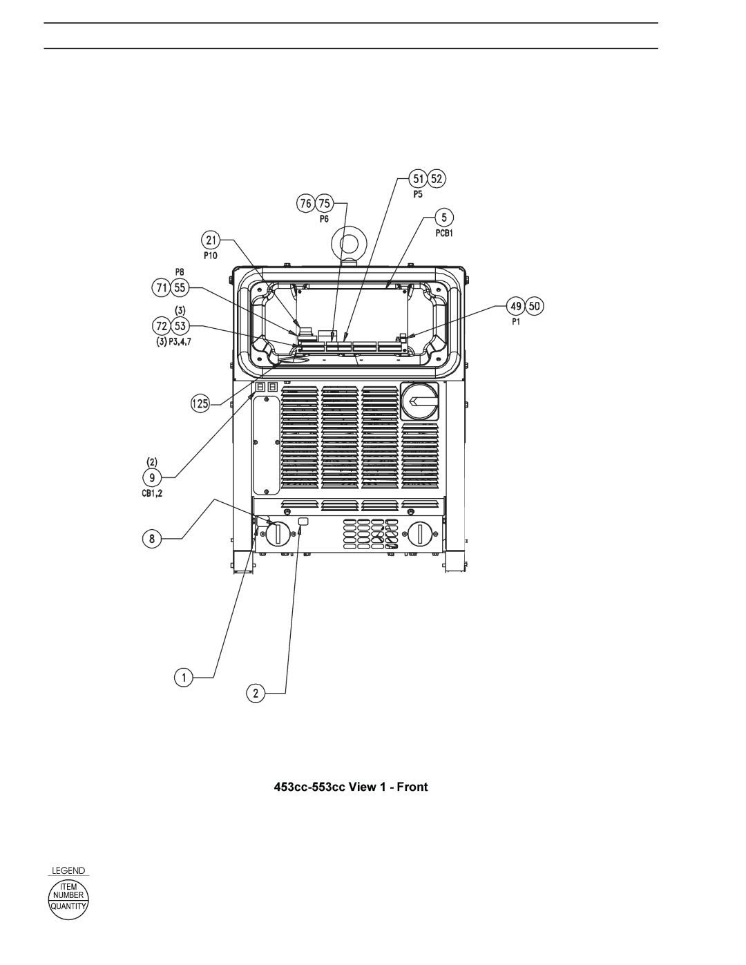 LG Electronics instruction manual 453cc-553cc View 1 Front 