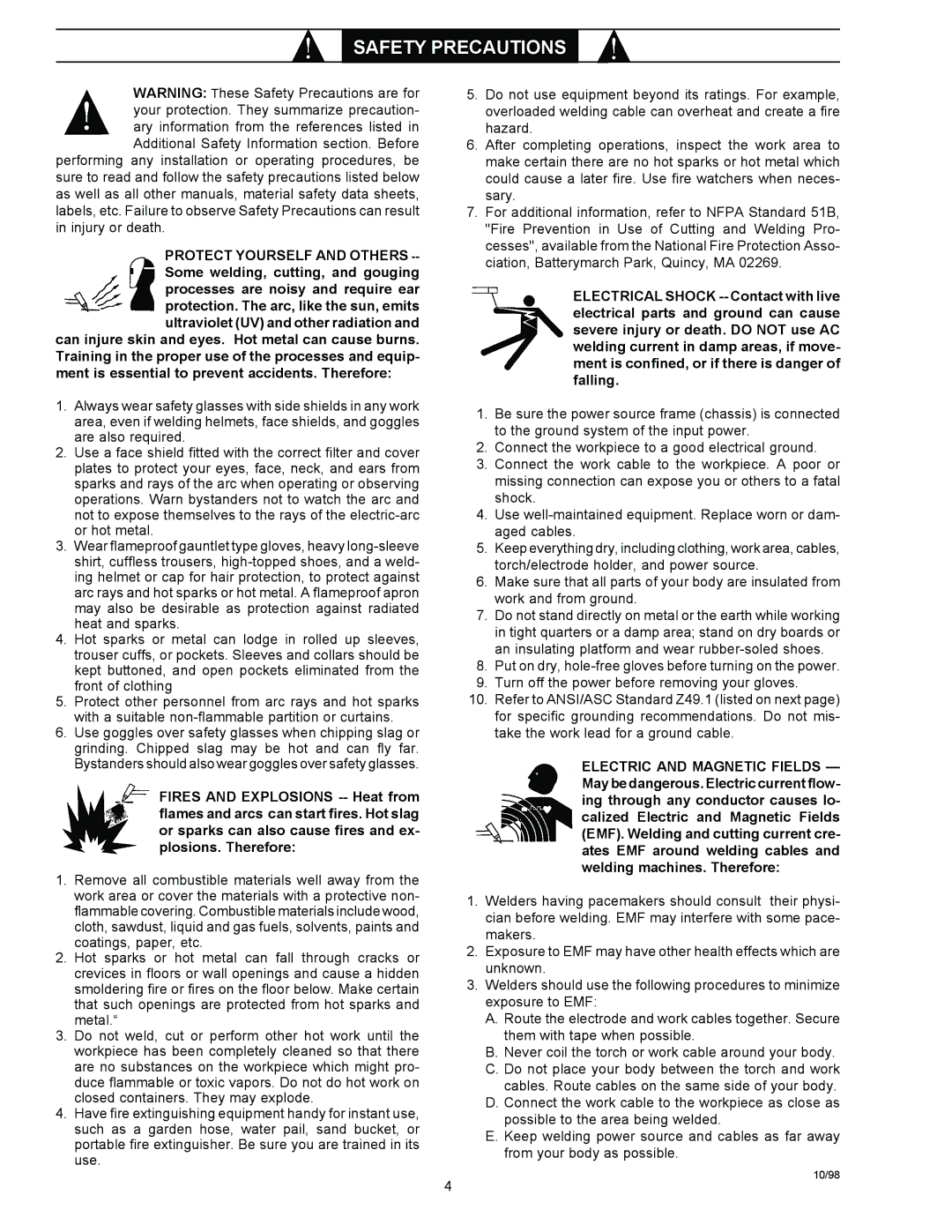 LG Electronics 553cc, 453cc instruction manual Safety Precautions 