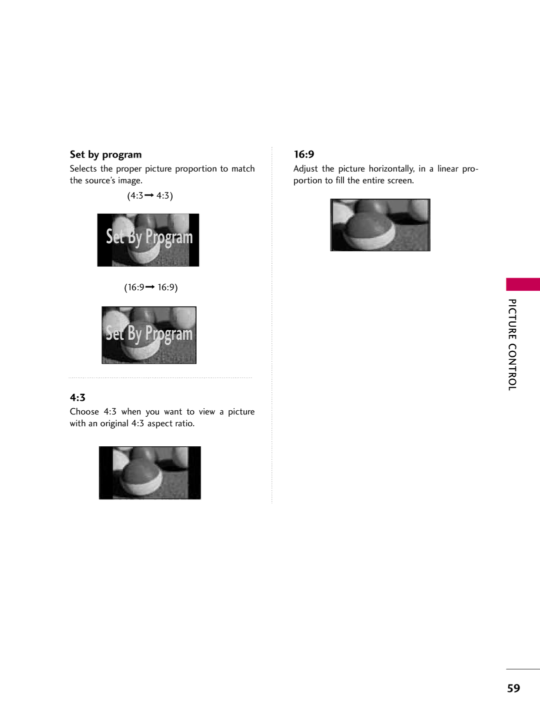 LG Electronics 37LD655H, 55LD650H, 47LD650H, 42LD655H, 37LD650H, 32LD650H, 32LD655H, 42LD650H owner manual Set by program, 169 