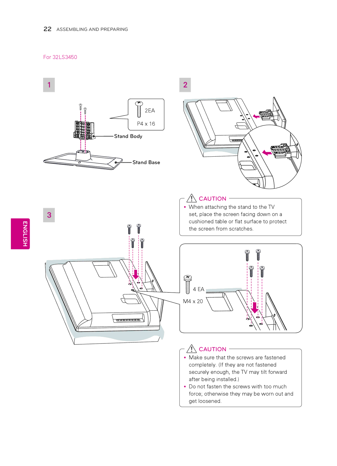 LG Electronics 47LS4500, 55LS4500, 42CS530, 42CS560, 32CS560 3, 32CS461, 7CS560 owner manual 2EA 