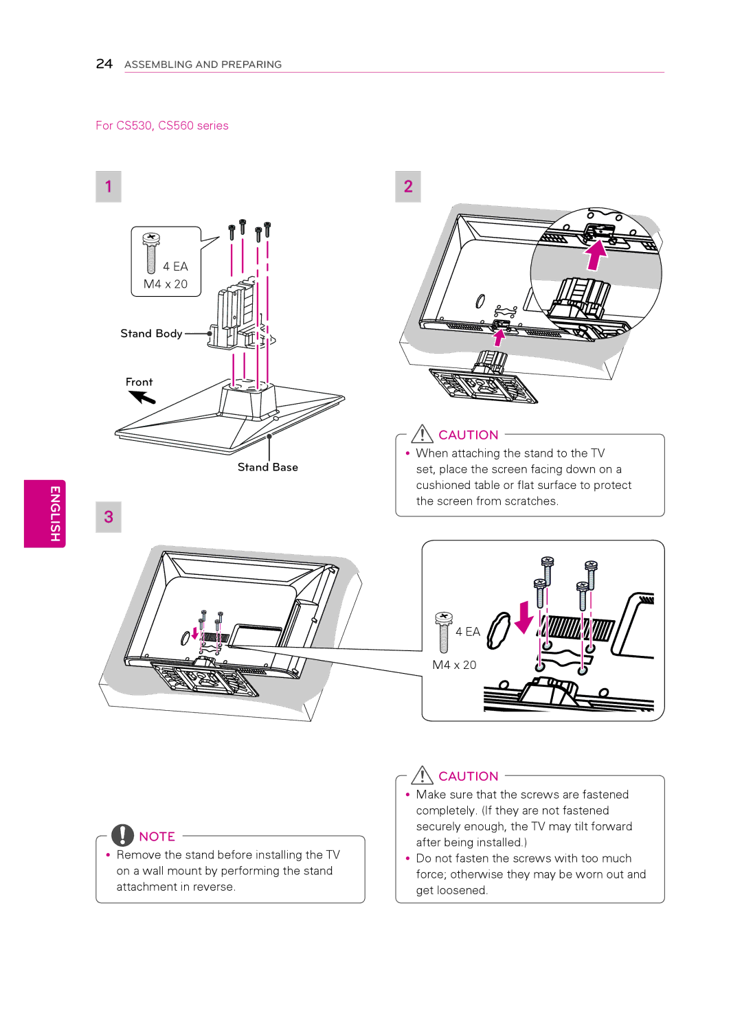 LG Electronics 42CS560, 55LS4500, 47LS4500, 42CS530, 32CS560 3, 32CS461, 7CS560 owner manual For CS530, CS560 series 