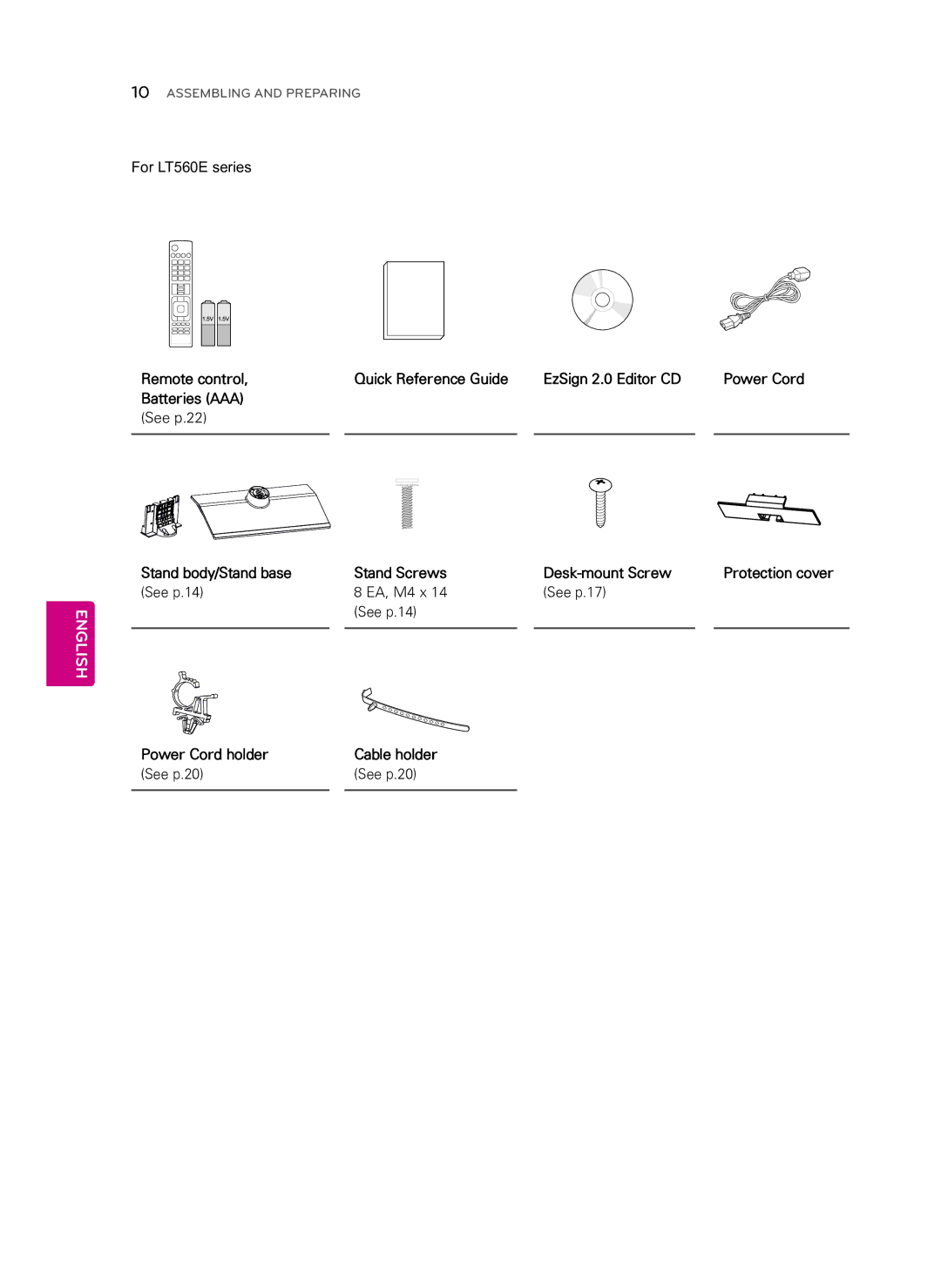 LG Electronics 55LS460E manual For LT560E series 