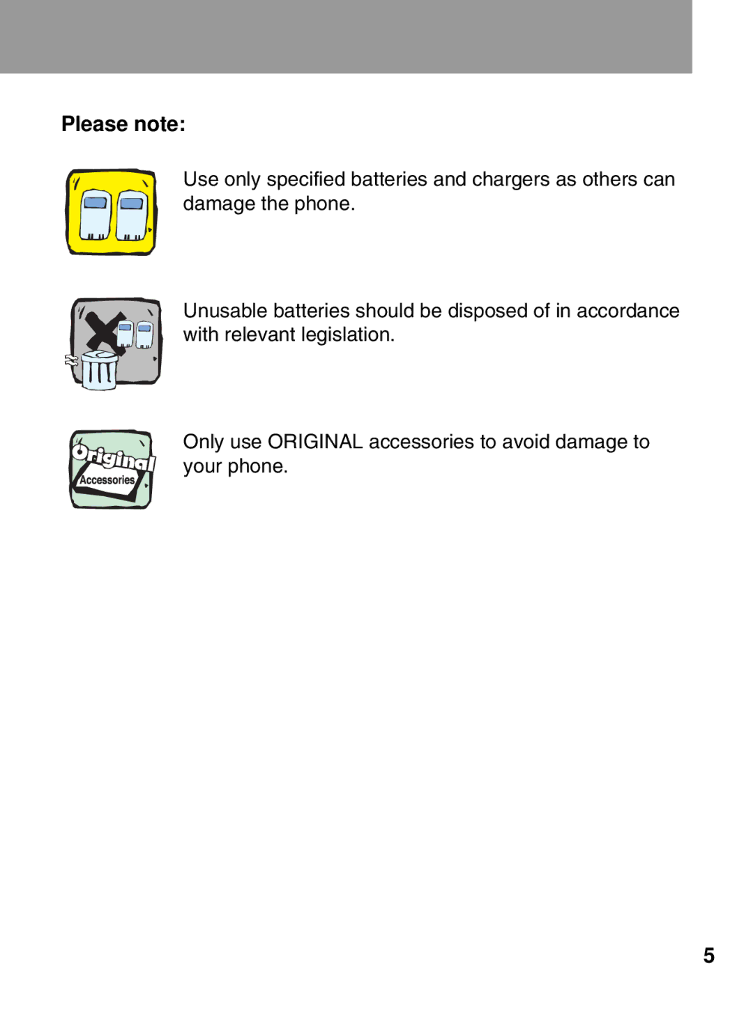 LG Electronics 600 user manual Please note 