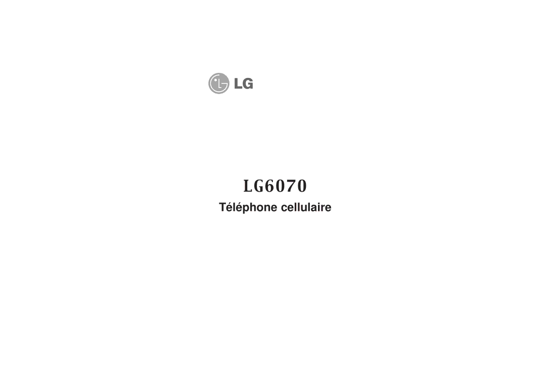 LG Electronics manual LG6070 