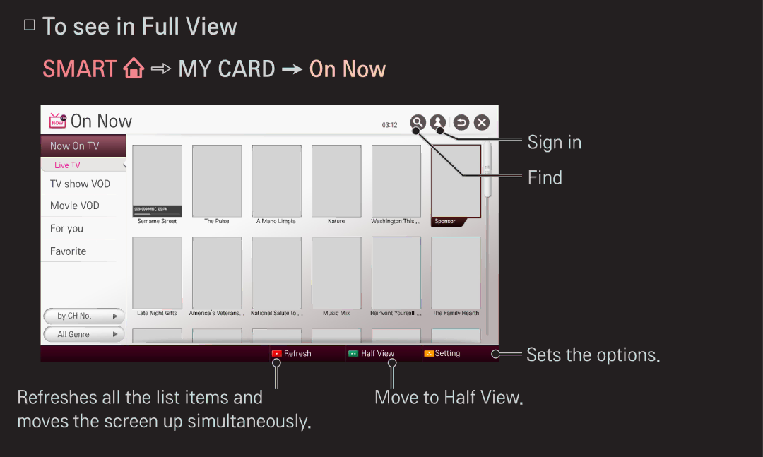 LG Electronics 60LA6200 owner manual To see in Full View, Smart MY Card On Now 