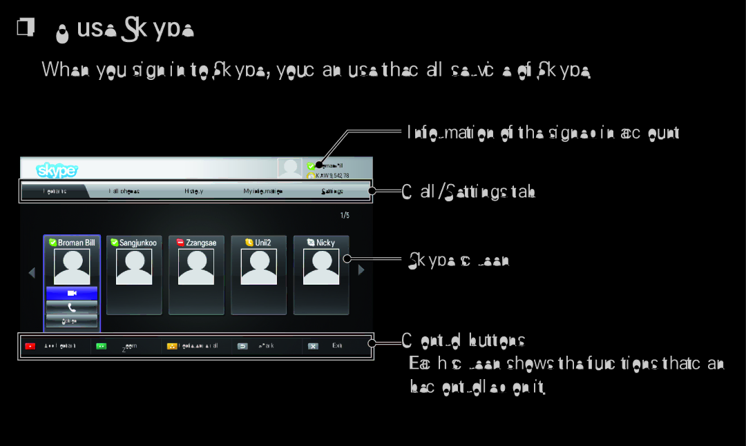 LG Electronics 60LA6200 owner manual TouseSkype 