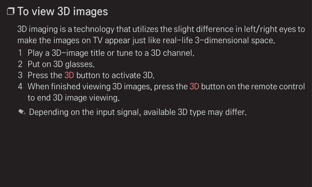 LG Electronics 60LA6200 owner manual To view 3D images 